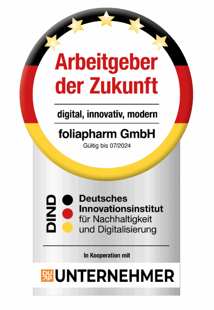 siegel arbeitgeber der zukunft foliapharm gmbh